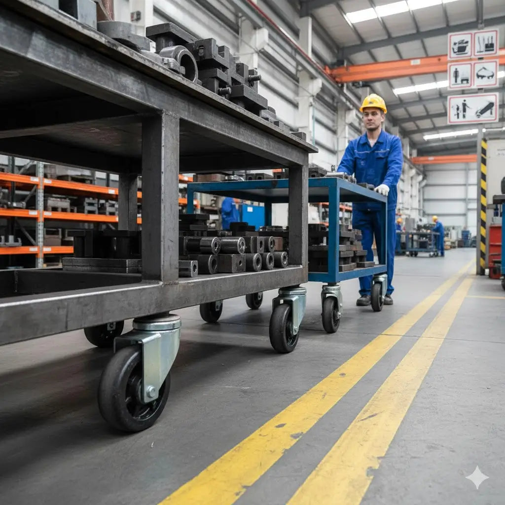 How Do Retractable Casters Improve Safety and Efficiency in Industrial Settings?