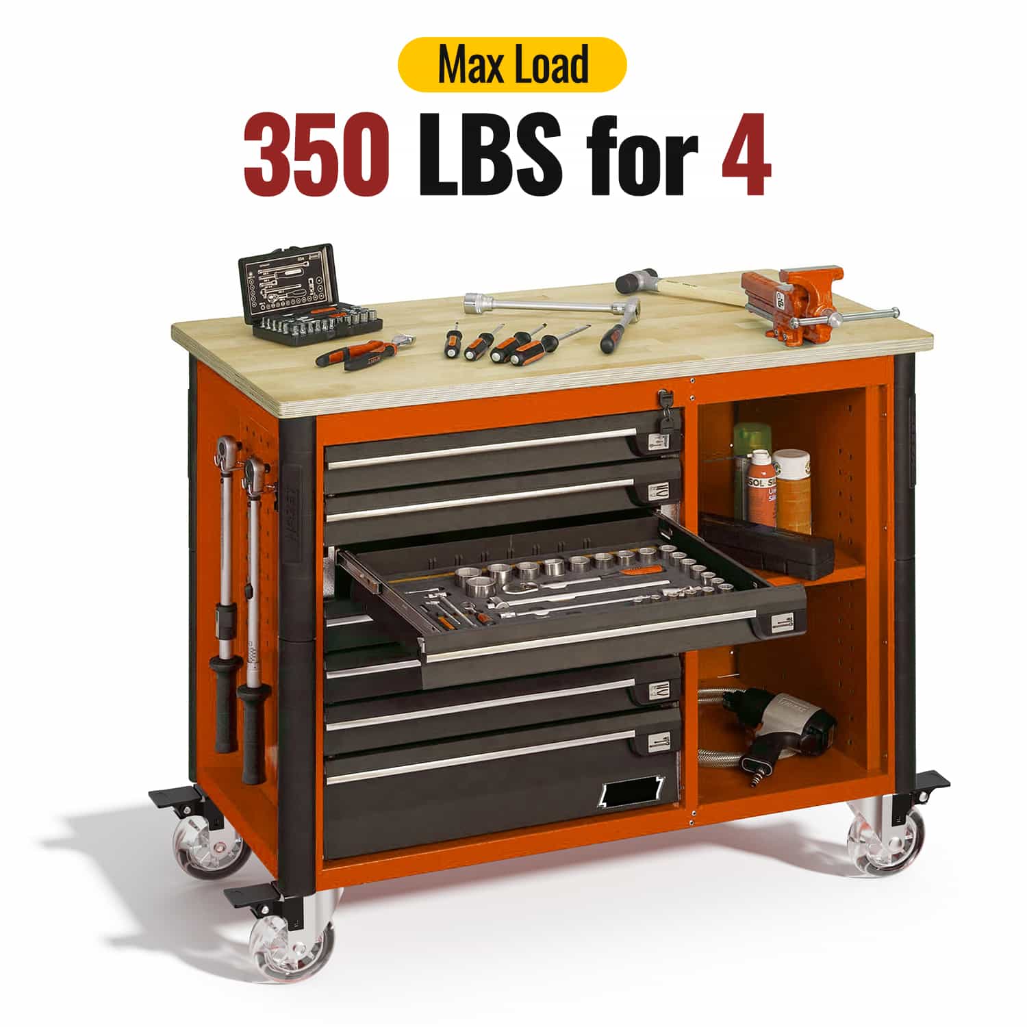 3-inch clear furniture casters supporting 350 lbs weight – Holkie USA