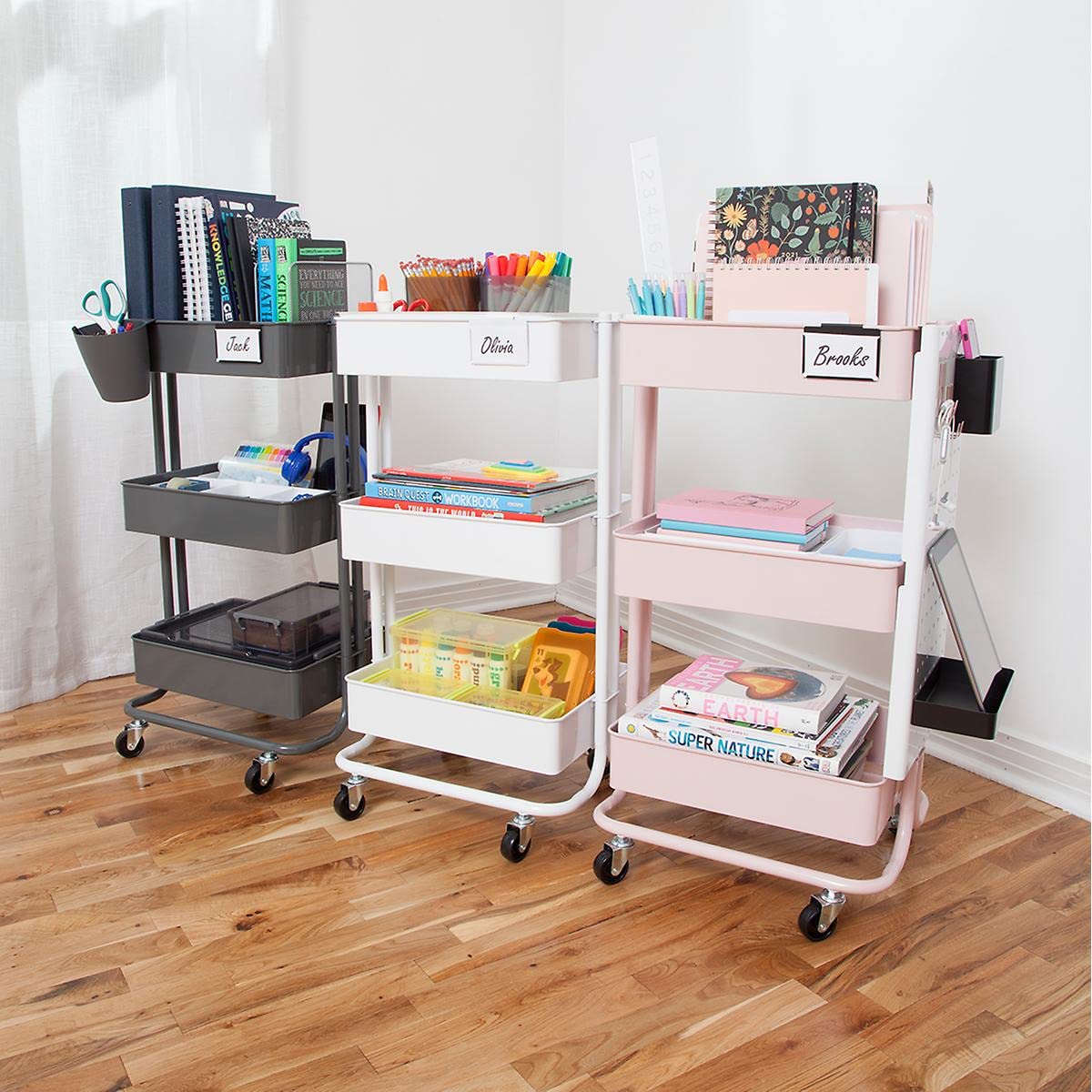 5/16" threaded stem casters without brake real-world usage scenario shelf