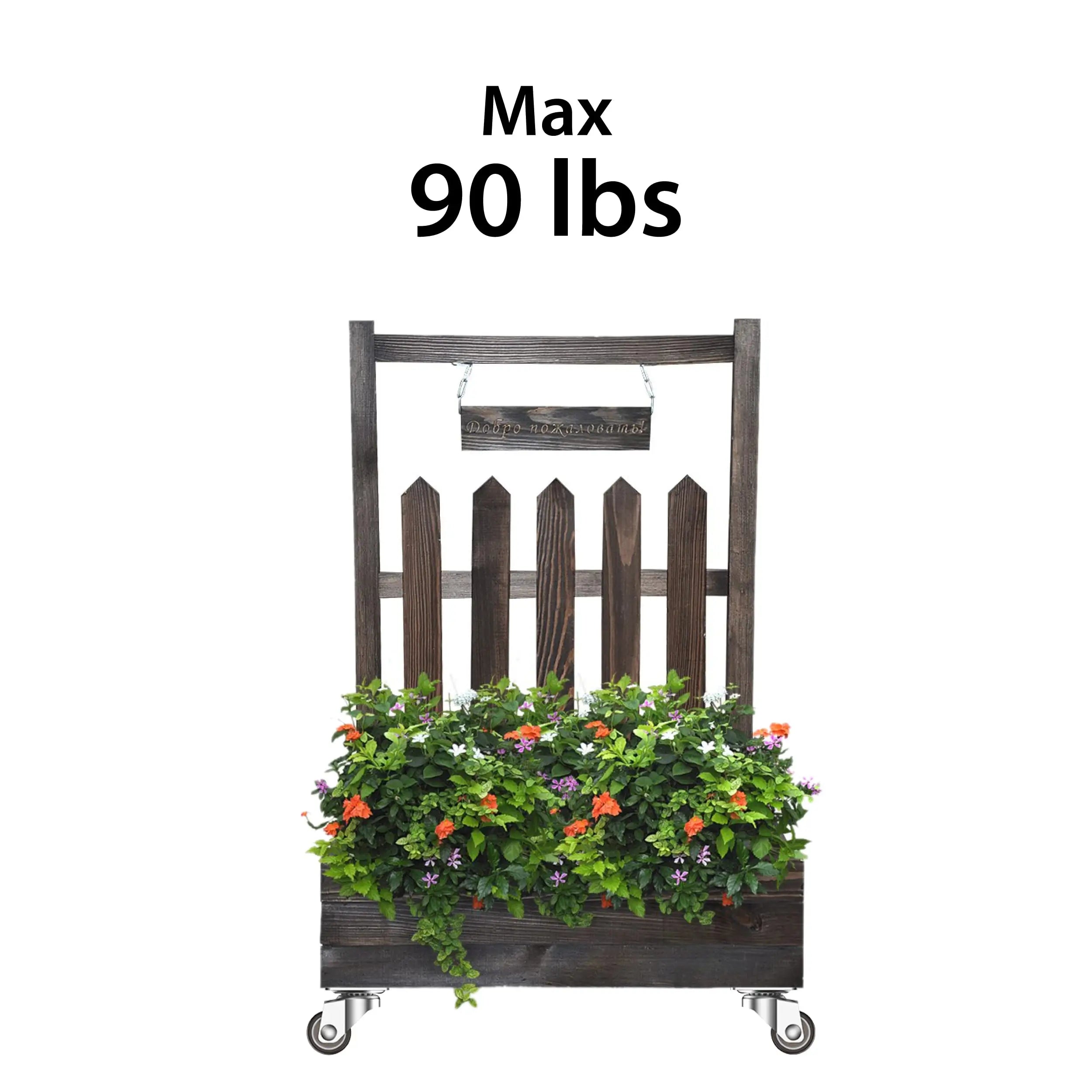 1 in Plate Casters Brown without Brake