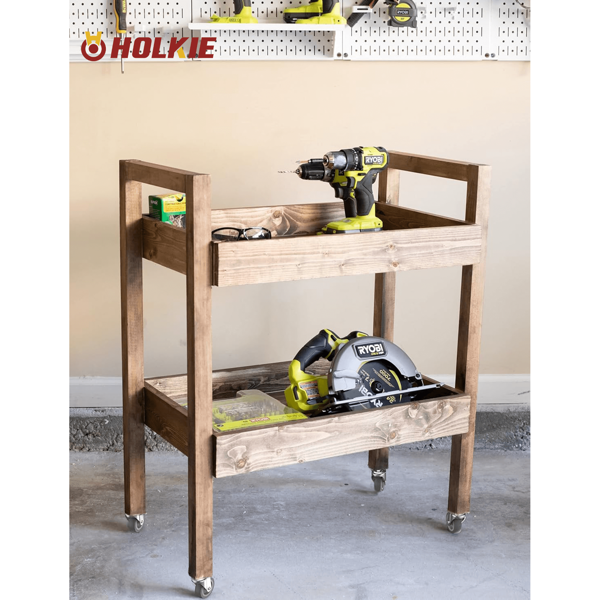 5/16" threaded stem casters without brake real-world usage scenario tool shelf