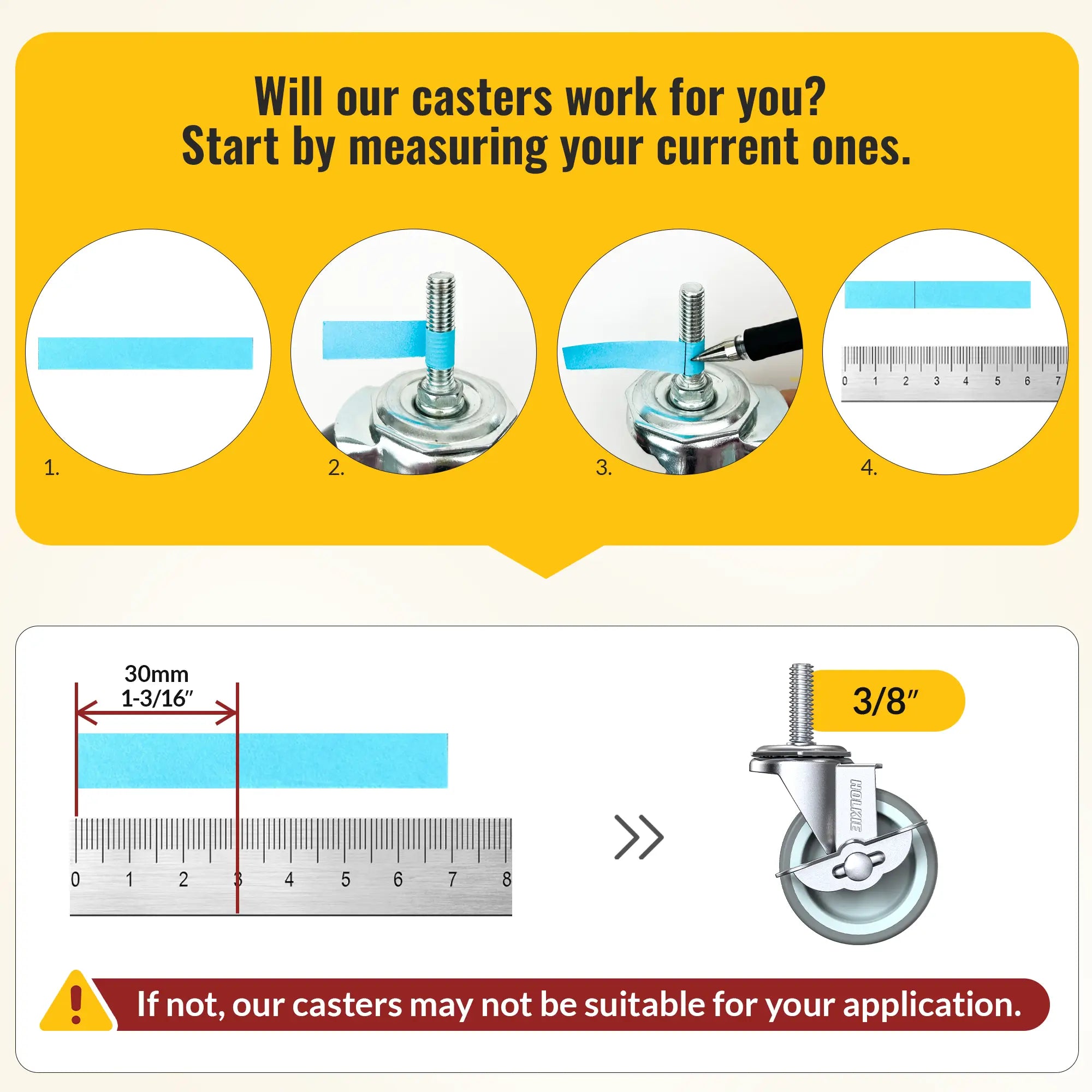 stem length measurement detail gray 3/8" -16 x 1-1/2"