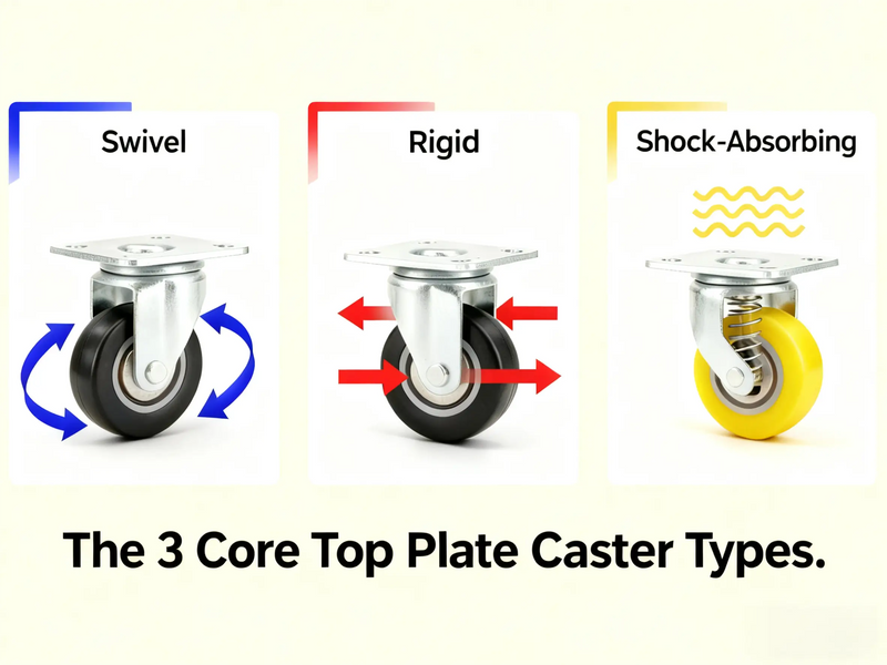 How many Top Plate Caster Types?