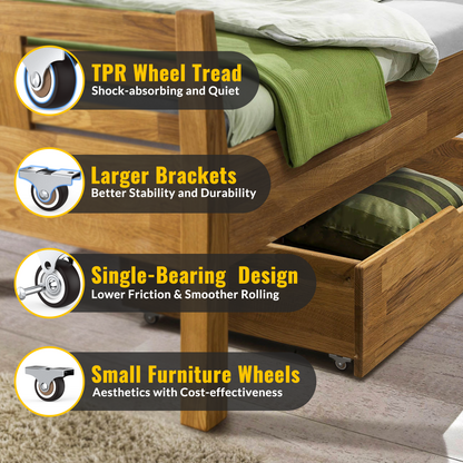 1.25 in Rigid Fixed Caster