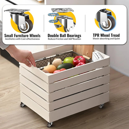 1 in Plate Casters Brown without Brake (Set of 8)