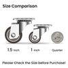 1 in Plate Casters Brown (2 Brake & 2 No brake)
