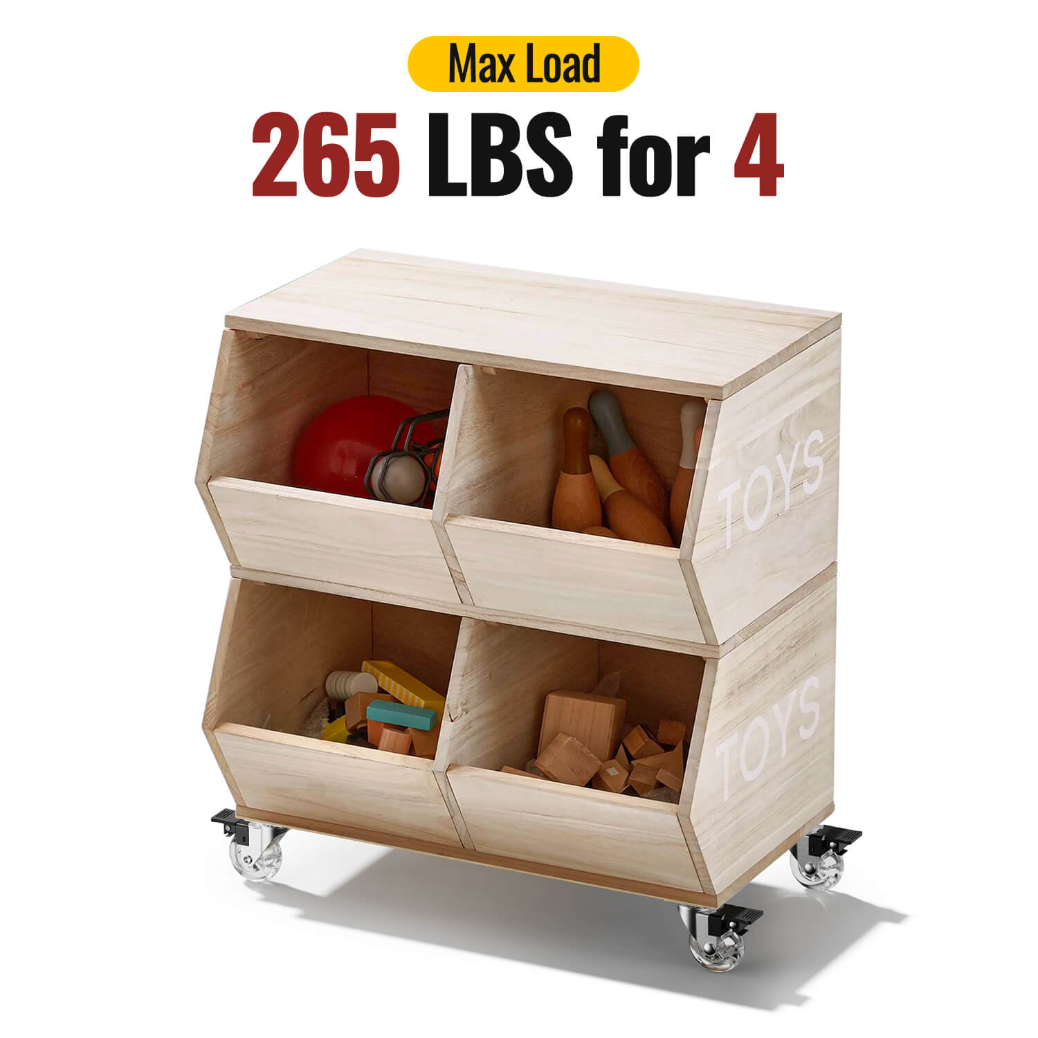 2 in Clear Furniture Plate Casters with Brake