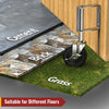4 inch spring loaded gate caster with side brake, works on cement, brick, grass, and uneven surfaces - Holkie
