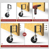 Easy installation of 4 inch gate wheel with upgraded spring loaded side brake, step by step mounting on wooden gate - Holkie