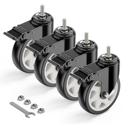 5 inch stem caster total lock 3/8