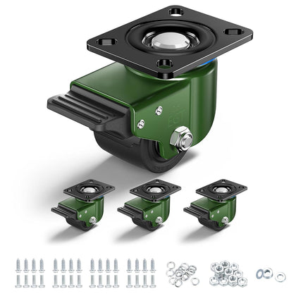 2.5 in Low Center of Gravity Casters with Brake