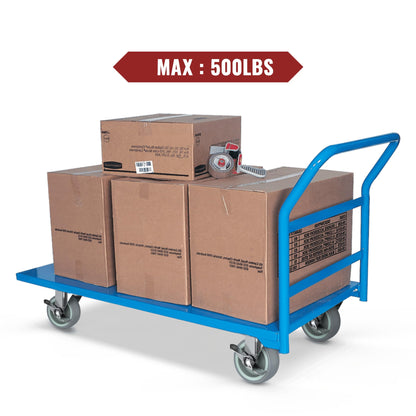 3 in Plate Casters Grey with Side Brake