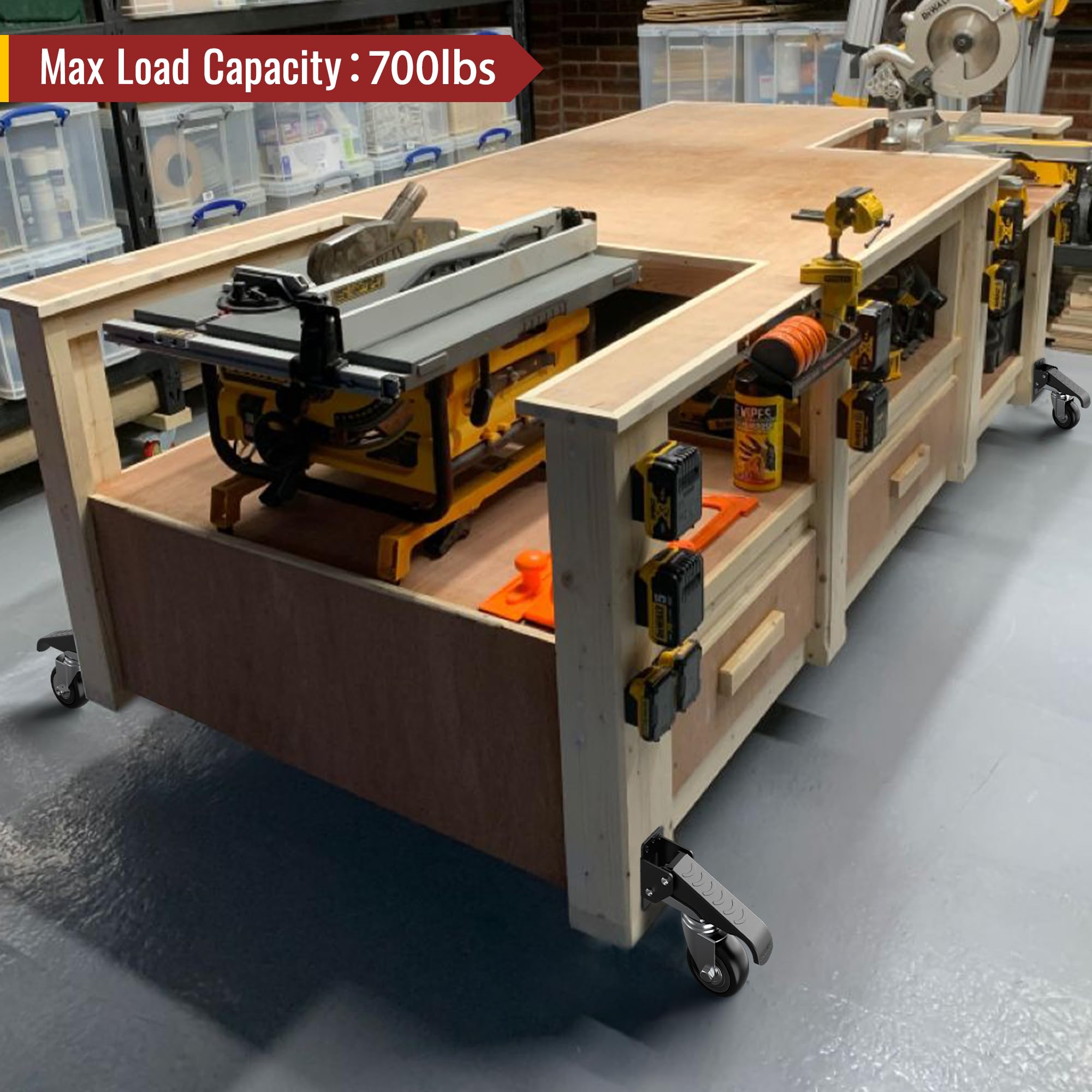 Retractable Casters with Lifting and Lowering Function