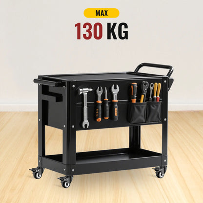 2 in Stem Casters Black Total Lock M8 x 25mm