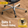 quiet rolling office casters, noise-free chair wheels, hardwood floor safe wheels, bulk chair casters 10 pack - Holkie