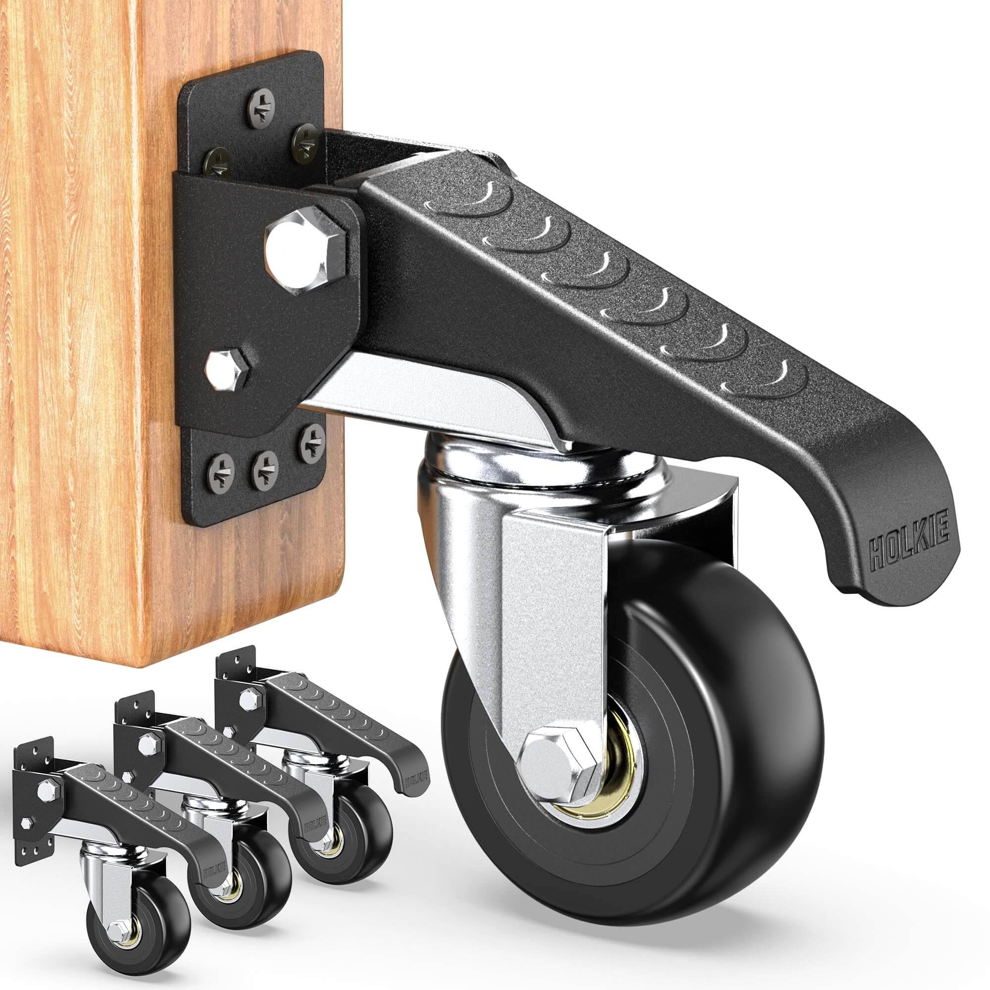 Retractable Casters with Lifting and Lowering Function