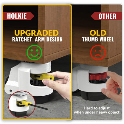 Leveling Casters 60 Plate Mount, Set of 4