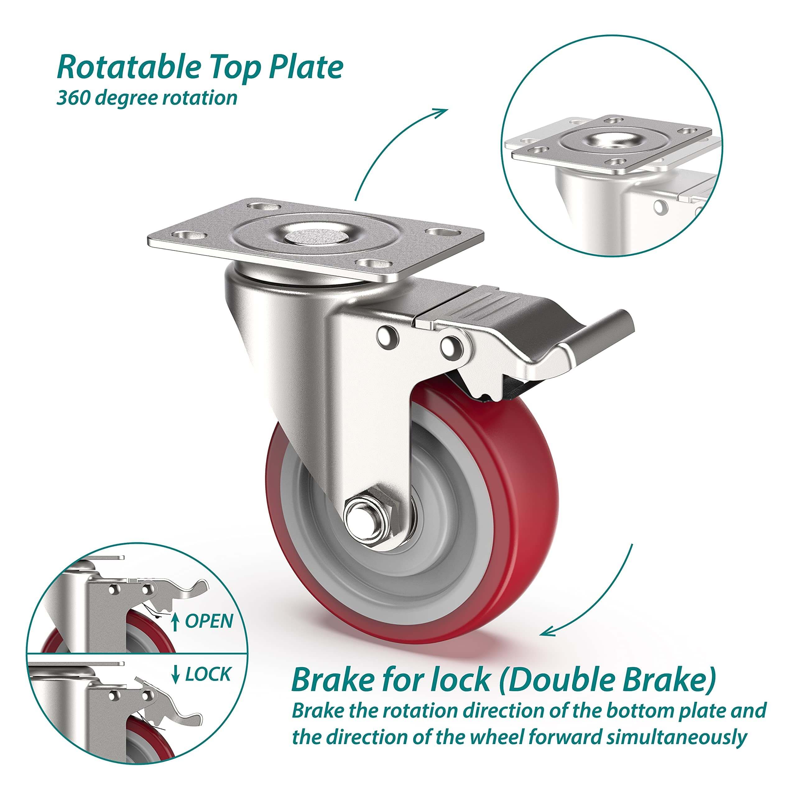 caster wheels heavy duty