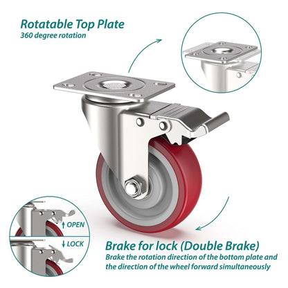 caster wheels heavy duty
