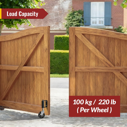 4 in Heavy Duty Gate Wheel with Built-in Spring Loaded