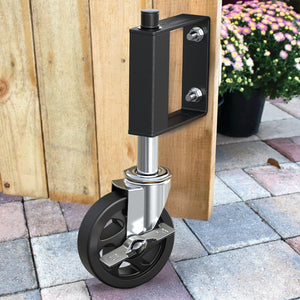 4 in Heavy Duty Gate Wheel with Built-in Spring Loaded