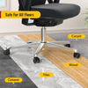 dual rubber office caster black suitable for many floors in smooth mobility - Holkie