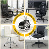 Grey dual rubber office caster wheel compatible with a variety chair, executive chair, gaming chair, lounge chair, office chair - Holkie