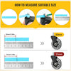 Measure method of the office chair caster wheel - Holkie