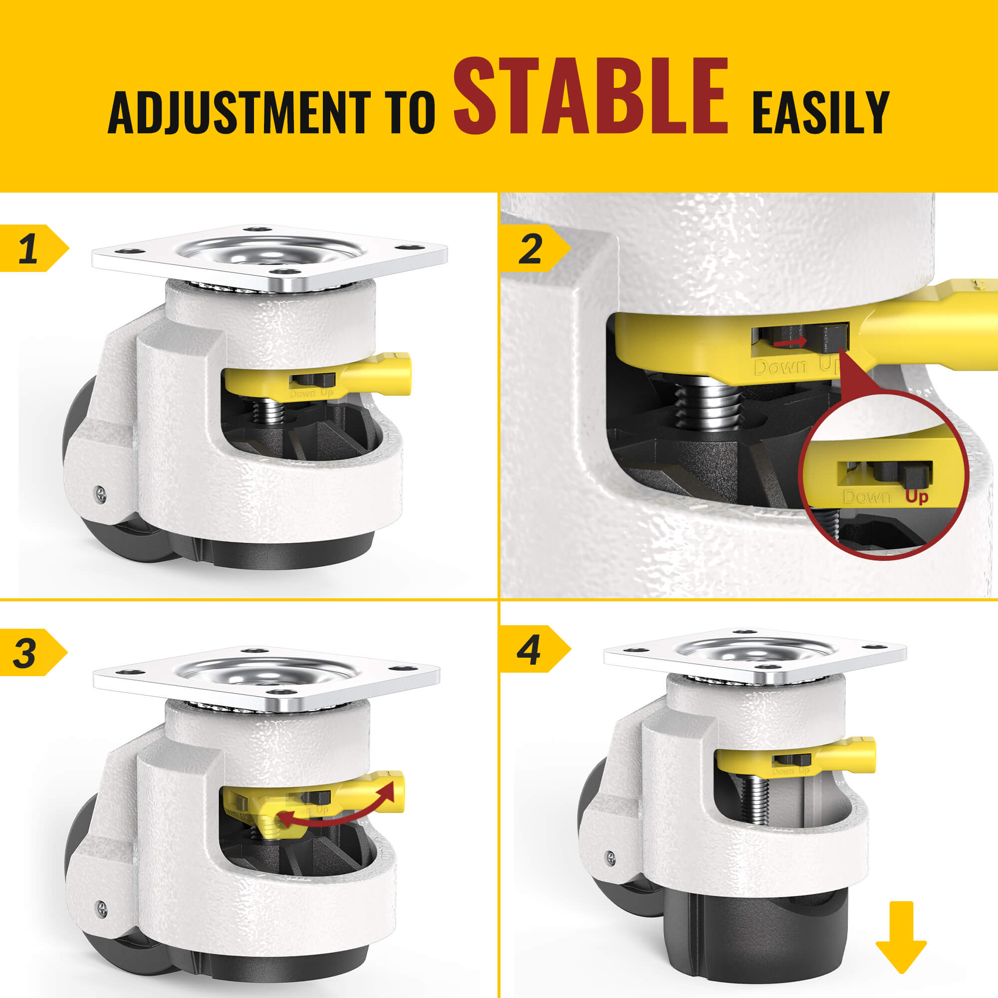 Leveling Casters 100