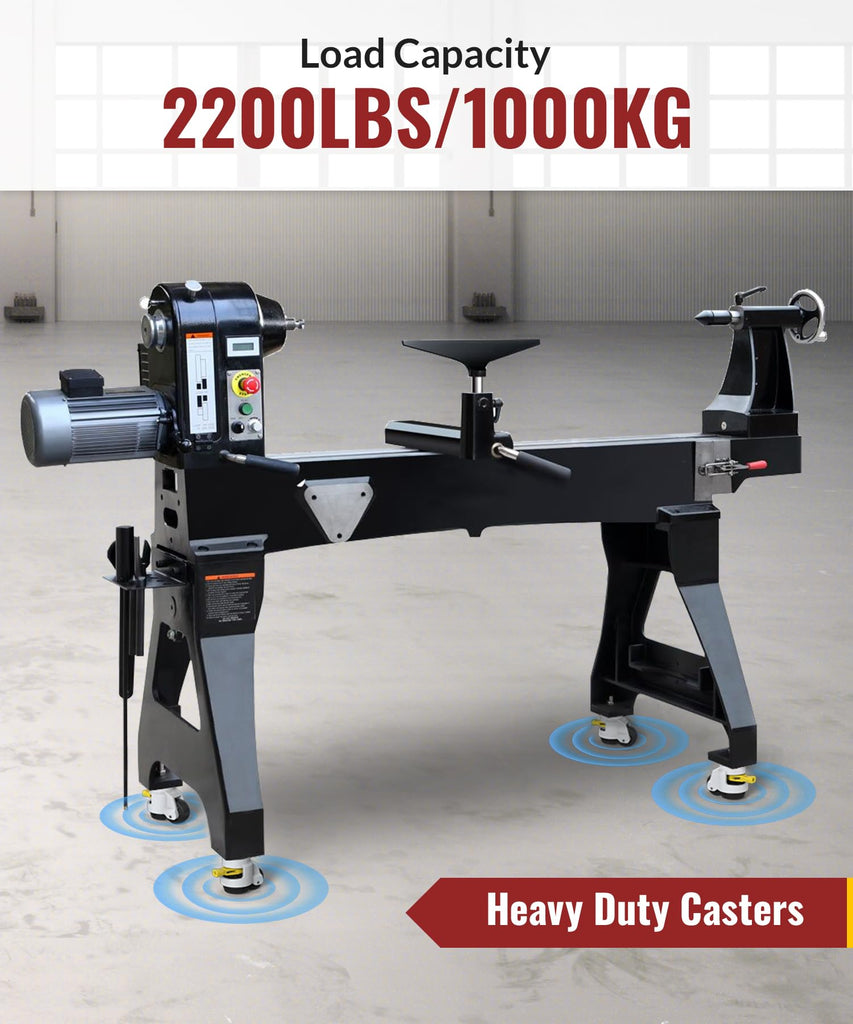 HOLKIE 1-Pack Leveling Casters With Ratchet Handle Design – Heavy-Duty Industrial Casters With Adjustable Leveling Pads (TD60)