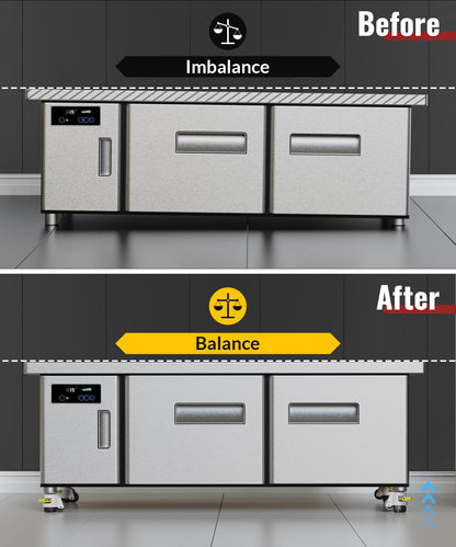 Leveling Casters with Threaded Stem TD60