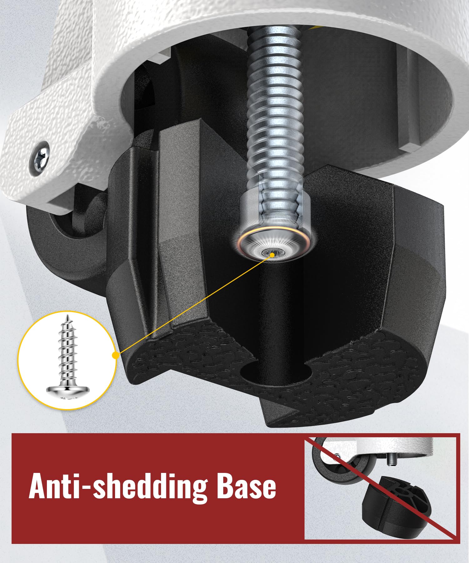 Leveling Casters with Threaded Stem TD60