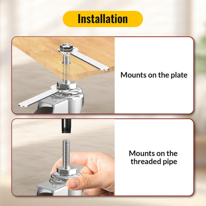 Stem caster brown installation method