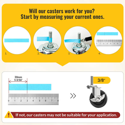 stem length measurement detail black 3/8" -16 x 1-1/2"