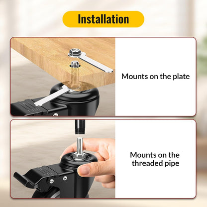 Total lock stem caster installation method – Holkie