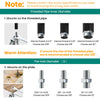 Confirm the screw specifications first, mounts on the threaded pipe, and then mount on the plate - Holkie